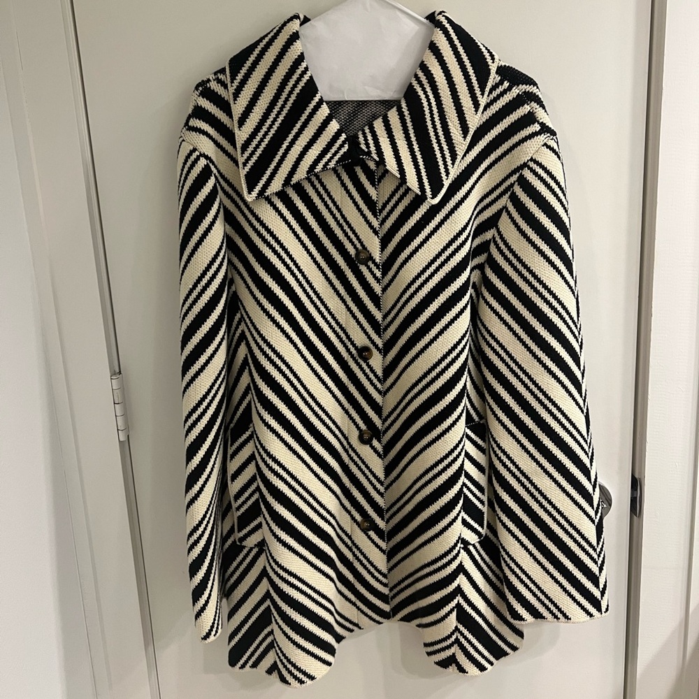 Tory Burch Tavia Navy Jacket Size: XL